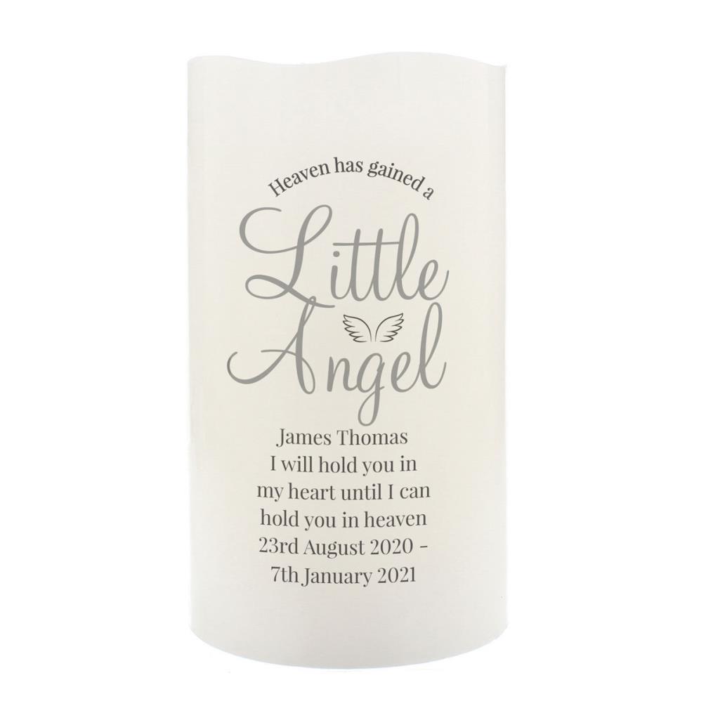 Personalised Little Angel LED Candle £13.49